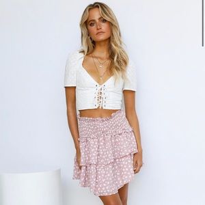 Hello Molly- Sound of Music Crop Top White